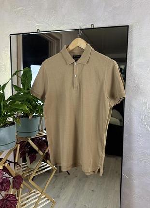 Преміальне чоловіче поло massimo dutti у благородному кемел