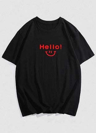 Жіноча стильна оверсайз футболка loys hello l