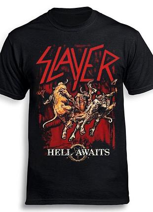 Футболка loys slayer - hell awaits 2 черный xl