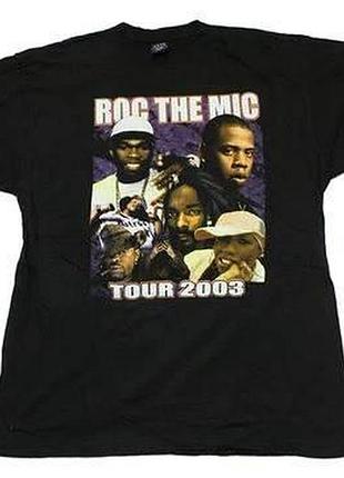 Футболка loys повсякденна jay z & 50 cent ''roc the mic'' tour 2003 vintage t-shirt xs