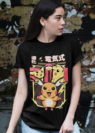 Футболка loys pockemon (evolution pikachu) чорний xl