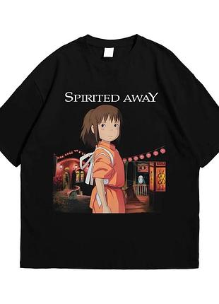 Футболка loys с принтом аниме spirited away унесенные привидениями черный art.002 xs