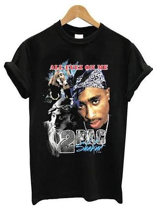 Футболка loys повседневная tupac ''all eyez on me' vintage look t-shirt xxl