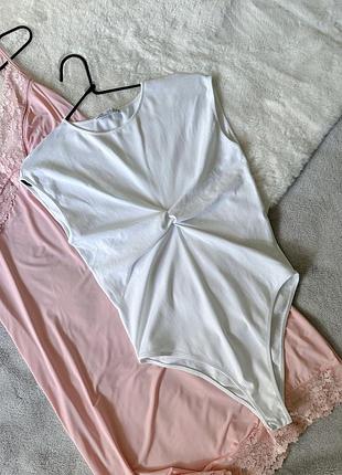 Белый боди zara