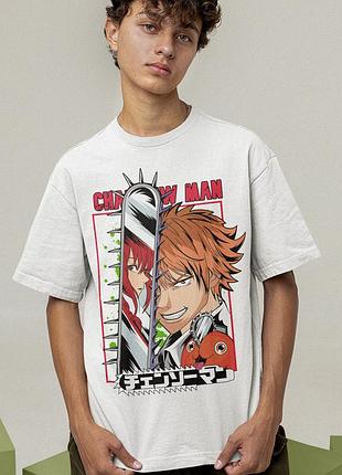 Футболка loys унисекс chainsaw man - denji, makima, pochita xl