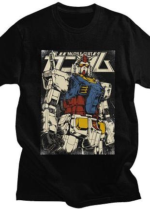 Футболка черная loys аниме rx 78 gundam m