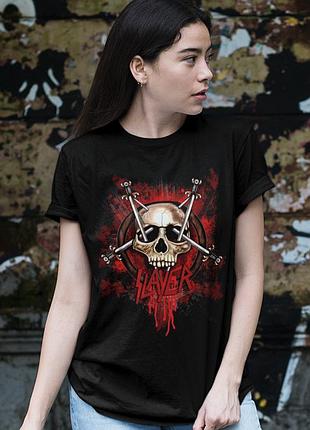 Футболка loys slayer (bloody skull) чорний xs