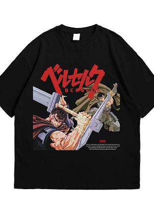Футболка loys с принтом berserk гатс и банда сокола черный xs