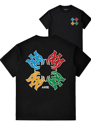 Футболка loys amiri амири хлопковая с принтом у2к art.050 xs