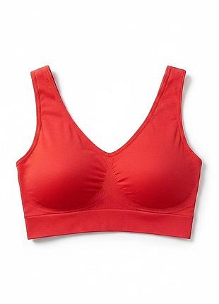 Безшовний топ-бюстгальтер figur body super-bh без кісточок червоний s(36/38)