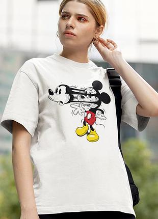 Футболка loys mickey mouse (face off wht) белый xs