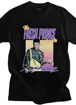 Футболка чёрная fresh prince of bel air vintage look t-shirt xl