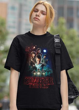 Футболка loys stranger things (season 1 poster) черный xxl