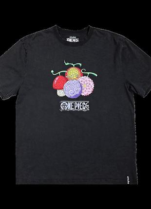 Футболка чорна loys gone piece egghead devil fruit mineral