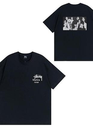 Футболка loys stussy стусси черная новая 100% хлопок отличное качество l