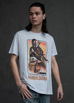 Футболка loys унисекс star wars (the mandalorian) серый l