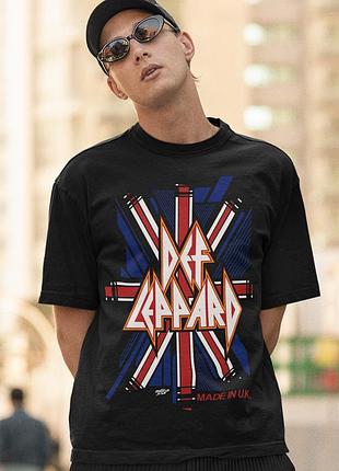 Футболка loys унисекс def leppard (made in uk) черный l