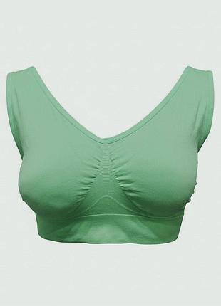 Безшовний топ-бюстгальтер figur body super-bh без кісточок м'ятний 40/42,44/46