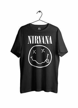 Чорна футболка loys nirvana унісекс футболки нірвана курт кобейн xs