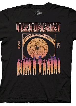 Футболка черная loys анимэ junji ito - uzumaki the final chapter s