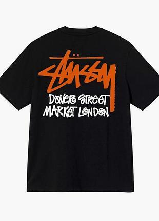 Футболка loys stussy стуссі чорна нова якісна футболка loys зі 100% бавовни xl