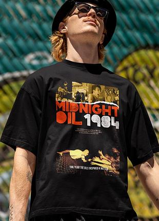Футболка loys унисекс midnight oil (1984) черный xxl