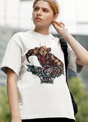 Футболка loys biker mice from mars (throttle wht) белый xs