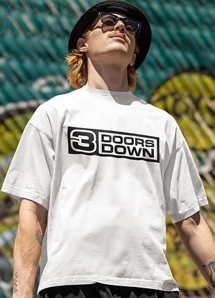 Футболка loys унисекс three doors down (logo wht) белый xs