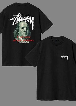 Футболка loys stussy стуху франклин черная s