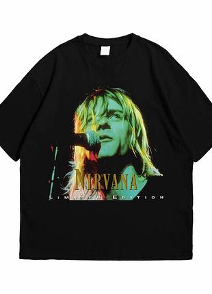 Футболка loys с принтом nirvana kurt cobain черный s