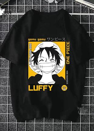 Футболка черная loys one-piece luffy one piece s