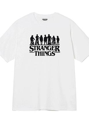 Біла футболка loys stranger things friends футболки дуже дивні справи унісекс s