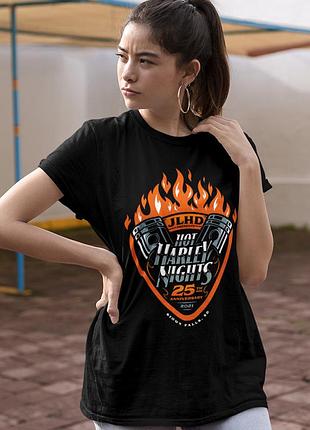 Футболка loys harley davidson (hot harley nights sioux falls) черный m