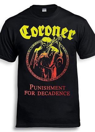 Футболка loys coroner "punishment for decadence" черный xs