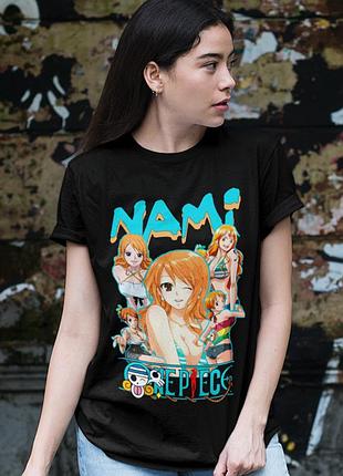 Футболка loys one piece (nami) черный l