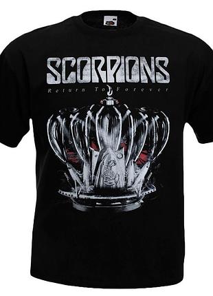 Футболка loys scorpions return to forever чорний xs