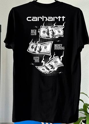 Футболка loys carhartt кархарт чорна нова футболка loys чудової якості 100% бавовна m