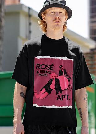 Футболка loys унісекс rose and bruno mars (apt) чорний xxl