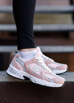 Кроссовки new balance 530 pink silver white
