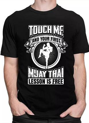 Повседневная футболка loys с принтом muay thai s