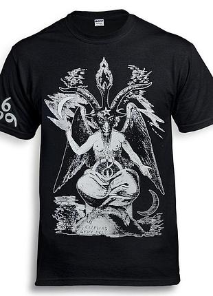 Футболка loys baphomet "крест левиафана" черный m