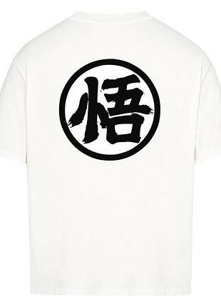 Футболка loys з принтом y2k dbz x "go" kanji symbol xs