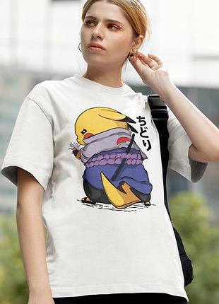 Футболка loys pockemon (pikachu samurai wht) білий xl