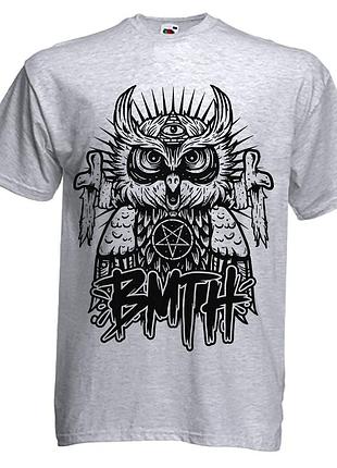 Футболка loys bring me the horizon owl сова меланж l