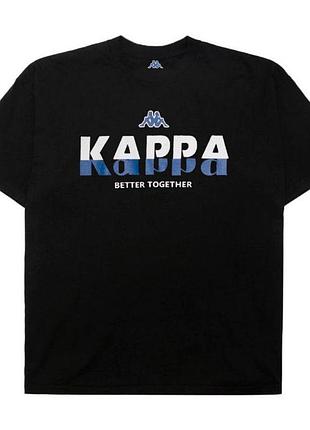 Футболка loys kappa каппа чорна нова якісна футболка loys зі 100% бавовни xs