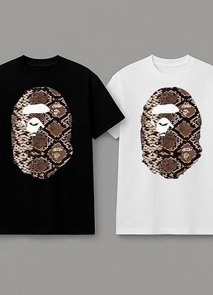 Футболка loys bape бейп чорна нова якісна футболка loys зі 100% бавовни xs