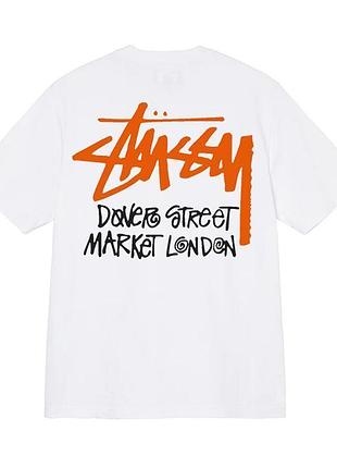 Футболка loys stussy стусси черная 100% хлопок отличное качество новый стильный вариант xs