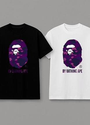 Футболка loys bape качественная футболка loys из 100% бавовны черная хакі белая синяя красная xs