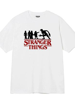 Белая футболка loys stranger things art футболки очень дивные стуры унисекс xl