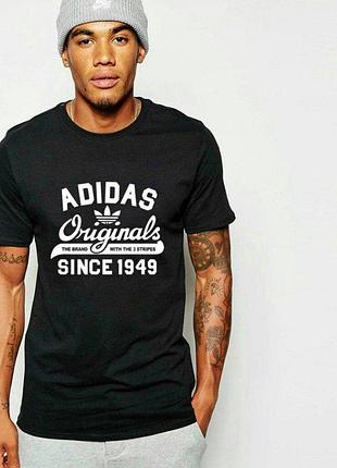 Футболка loys adidas адіас чорна нова 100% бавовна чудова якість. xs